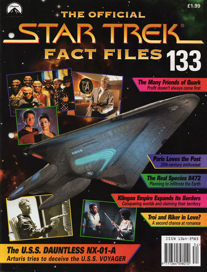 STAR TREK FACT FILES magazine cover Issue 133   