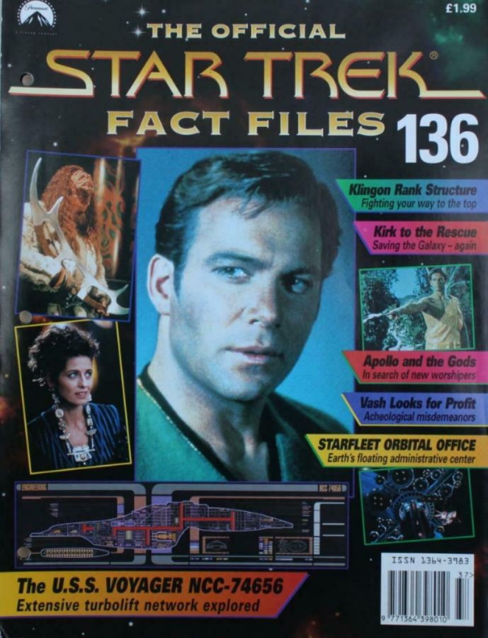 STAR TREK FACT FILES magazine cover Issue 136  