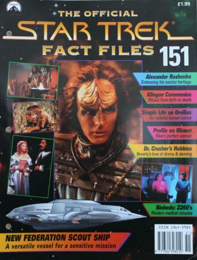 STAR TREK FACT FILES magazine cover Issue 151  