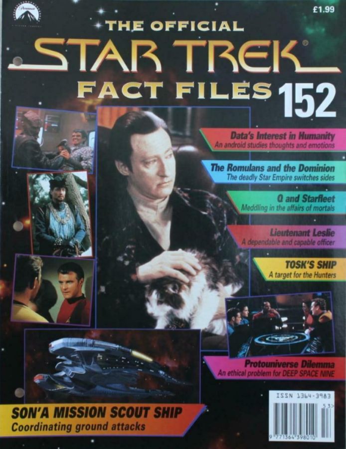 STAR TREK FACT FILES magazine cover Issue 152  