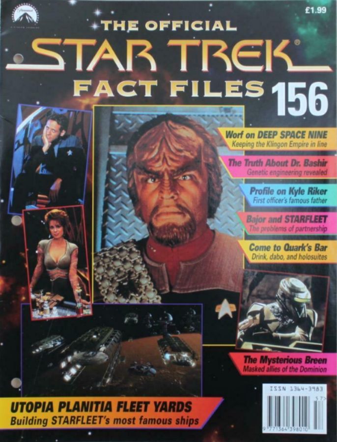 STAR TREK FACT FILES magazine cover Issue 156  