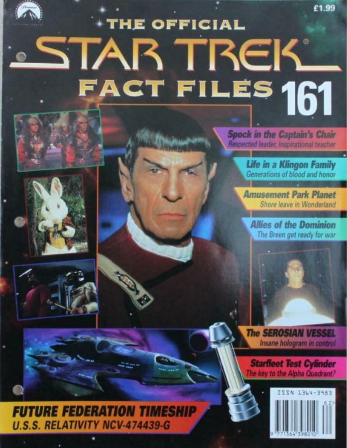 STAR TREK FACT FILES magazine cover Issue 161  