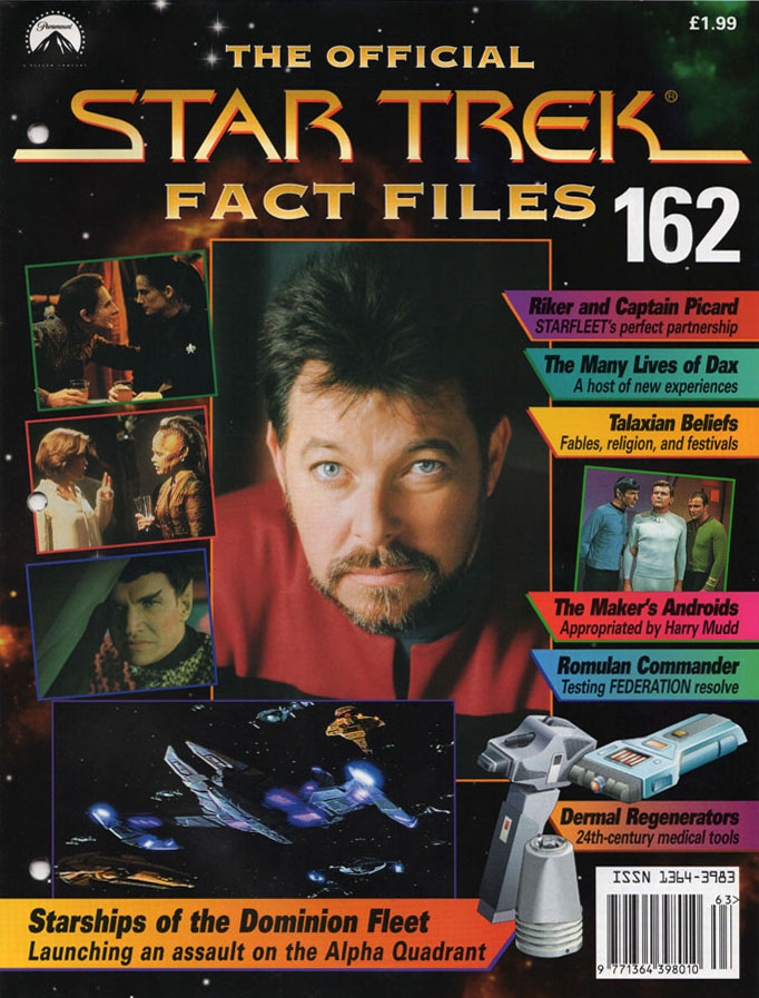 STAR TREK FACT FILES magazine cover Issue 162   
