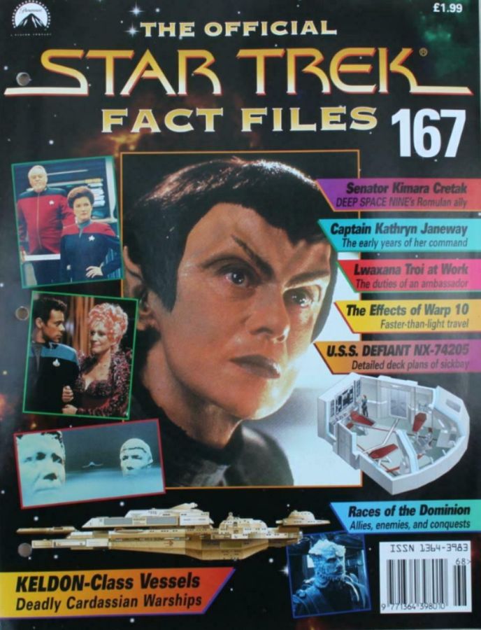 STAR TREK FACT FILES magazine cover Issue 167  