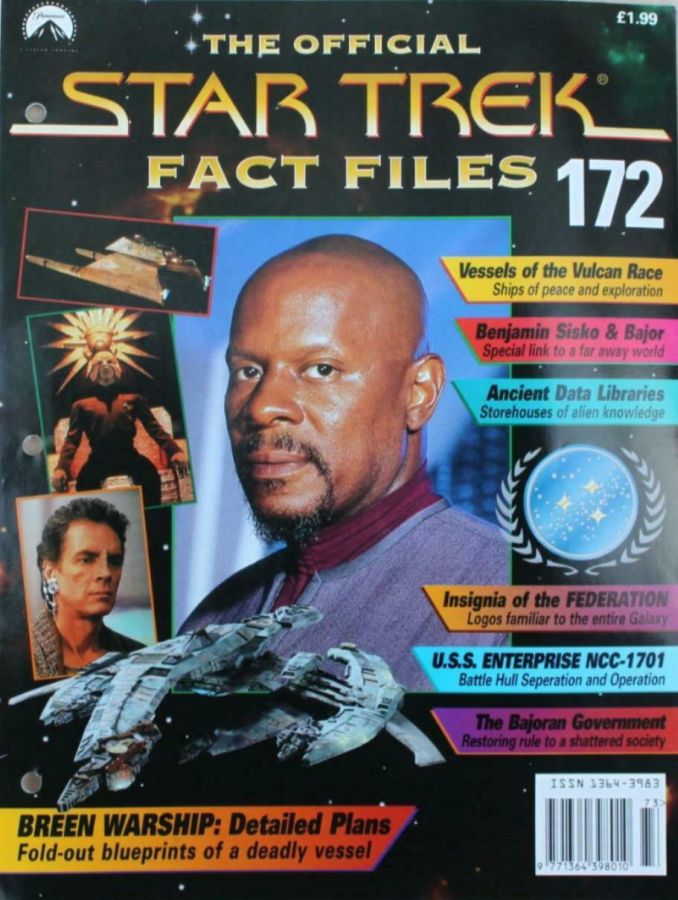 STAR TREK FACT FILES magazine cover Issue 172  