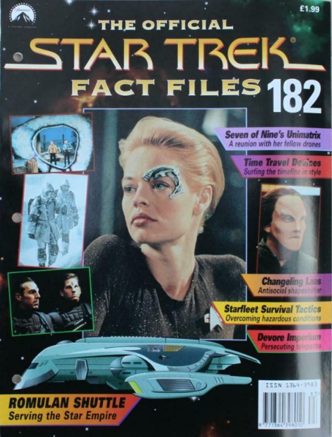 STAR TREK FACT FILES magazine cover Issue 182  