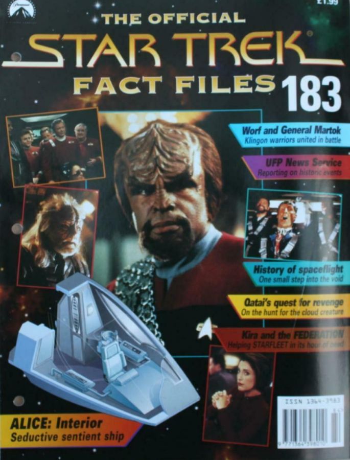 STAR TREK FACT FILES magazine cover Issue 183  