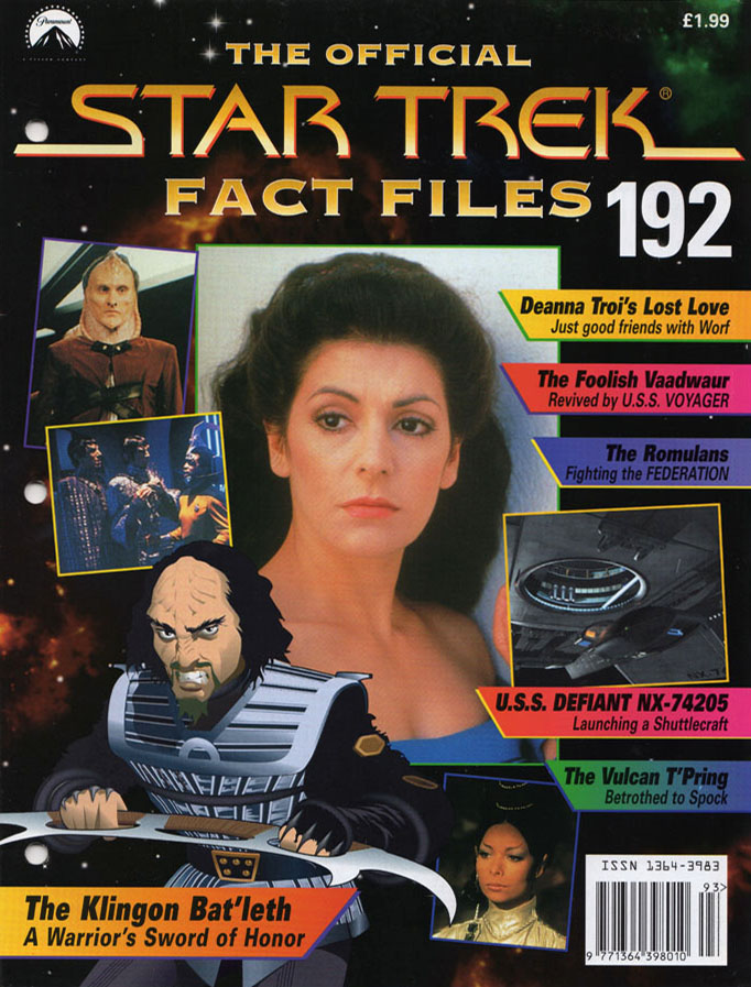 STAR TREK FACT FILES magazine cover Issue 192   