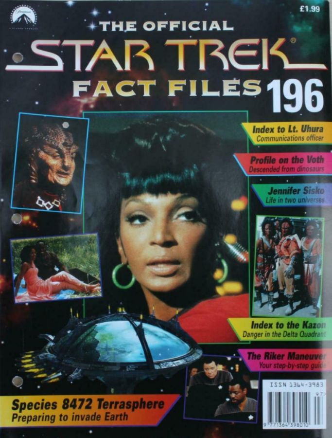STAR TREK FACT FILES magazine cover Issue 196  