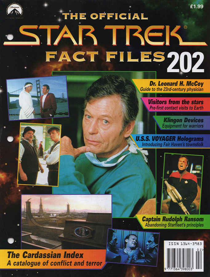 STAR TREK FACT FILES magazine cover Issue 202   