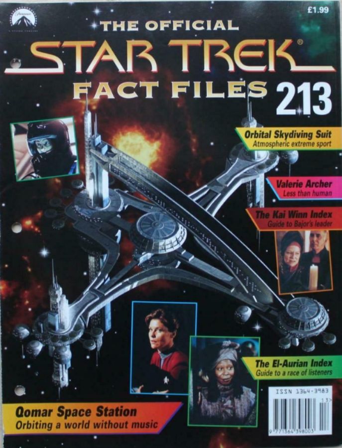 STAR TREK FACT FILES magazine cover Issue 213  