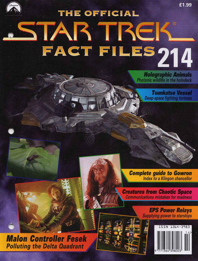 STAR TREK FACT FILES magazine cover Issue 214   