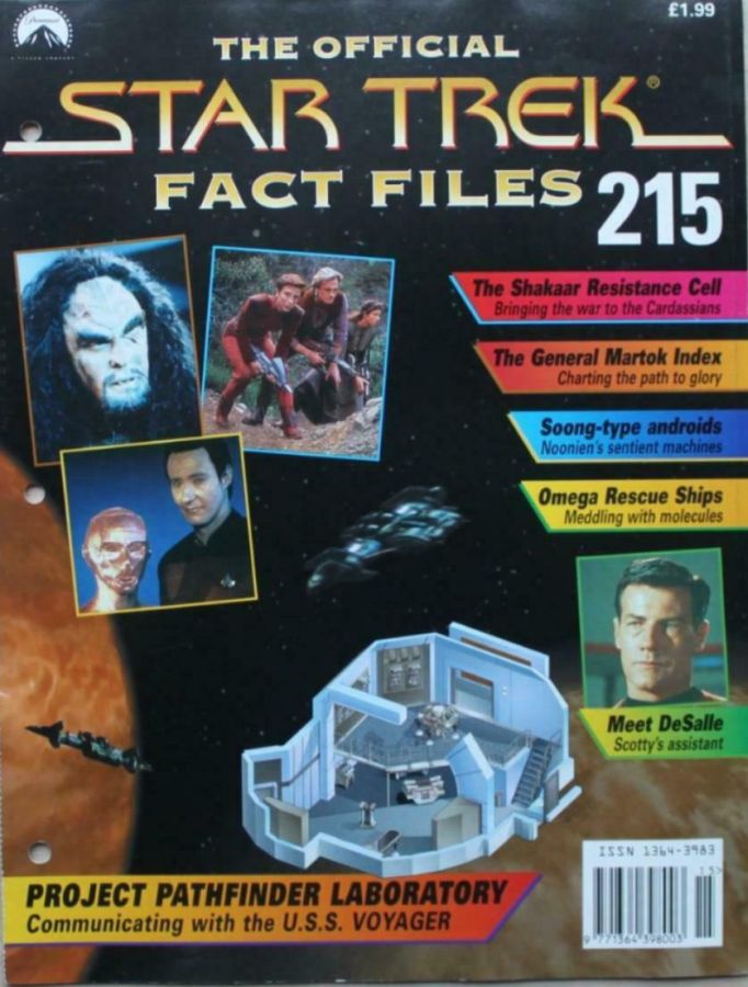 STAR TREK FACT FILES magazine cover Issue 215  