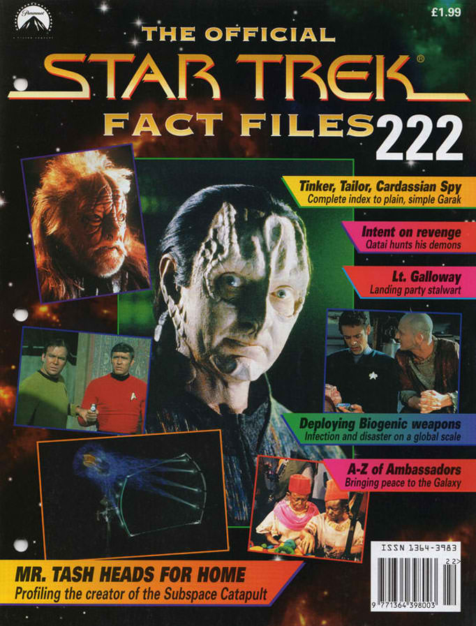 STAR TREK FACT FILES magazine cover Issue 222   
