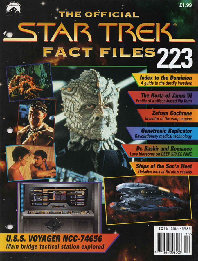 STAR TREK FACT FILES magazine cover Issue 223   