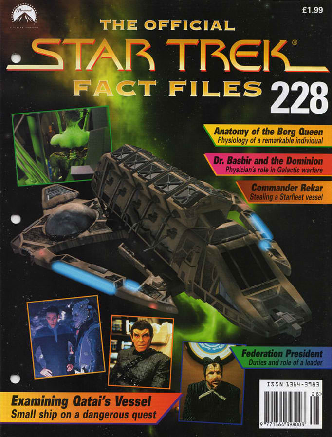 STAR TREK FACT FILES magazine cover Issue 228   