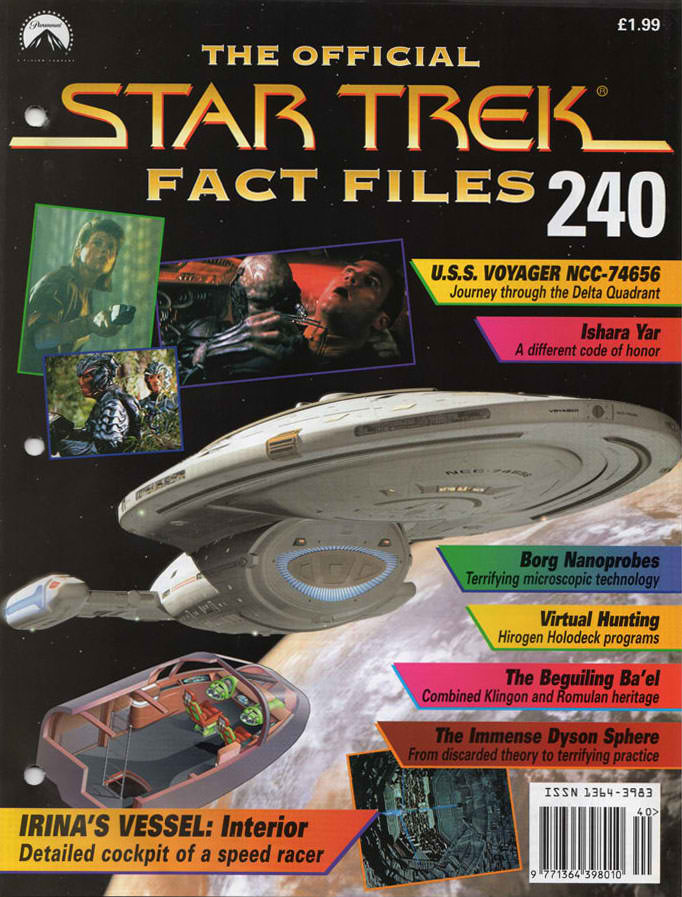 STAR TREK FACT FILES magazine cover Issue 240   