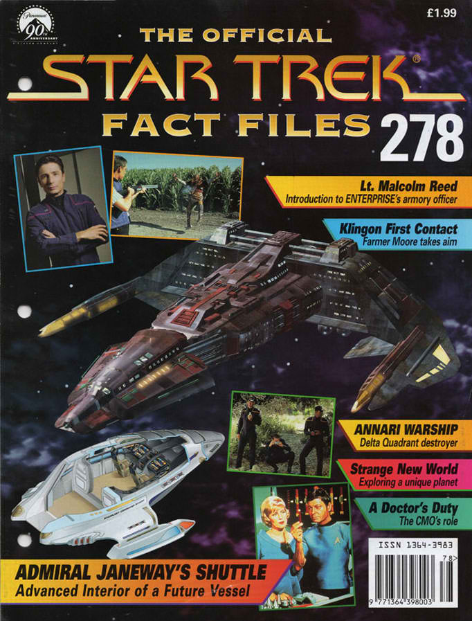 STAR TREK FACT FILES magazine cover Issue 278  