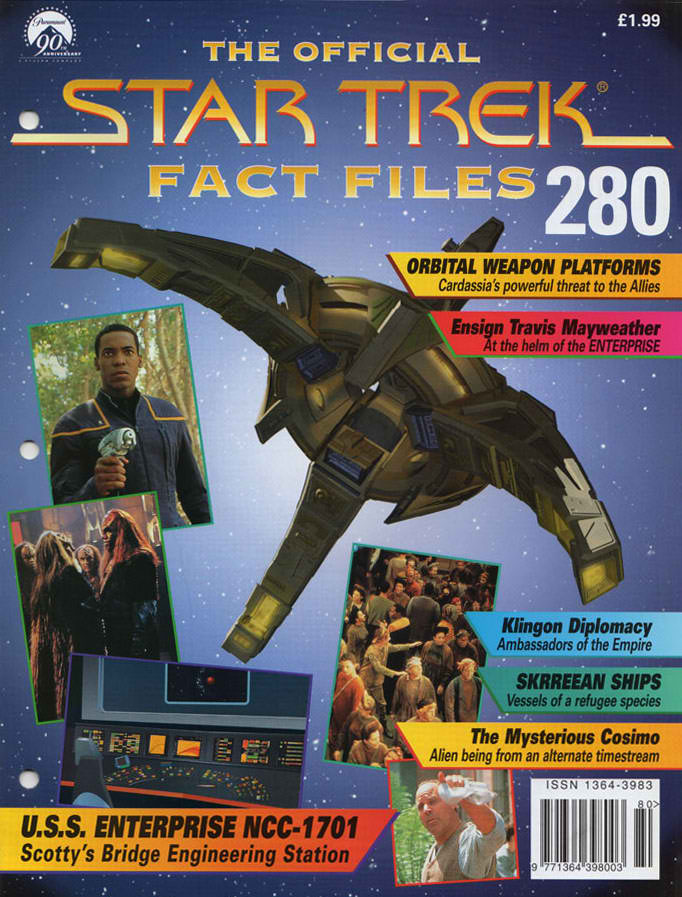 STAR TREK FACT FILES magazine cover Issue 280   