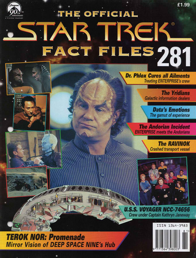STAR TREK FACT FILES magazine cover Issue 281   