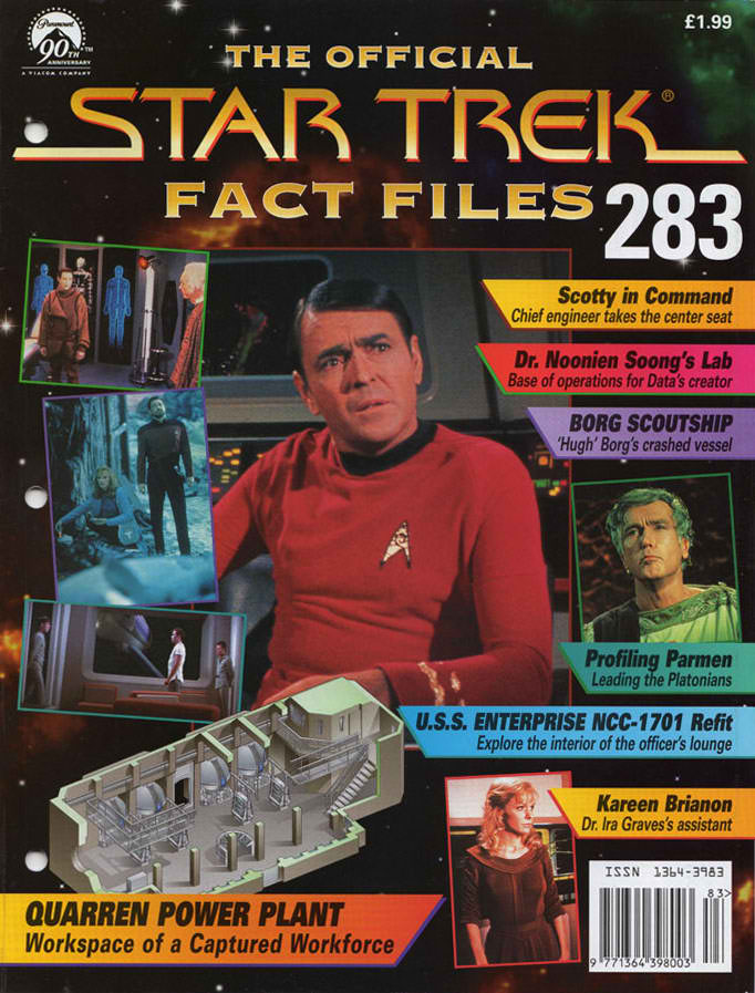 STAR TREK FACT FILES magazine cover Issue 283   