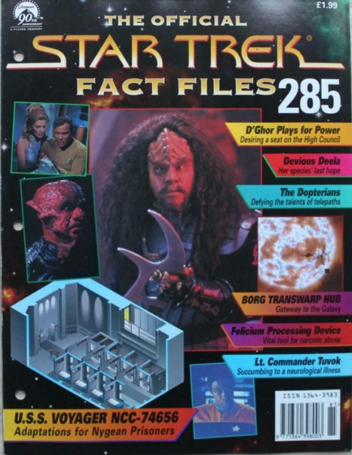 STAR TREK FACT FILES magazine cover Issue 285  