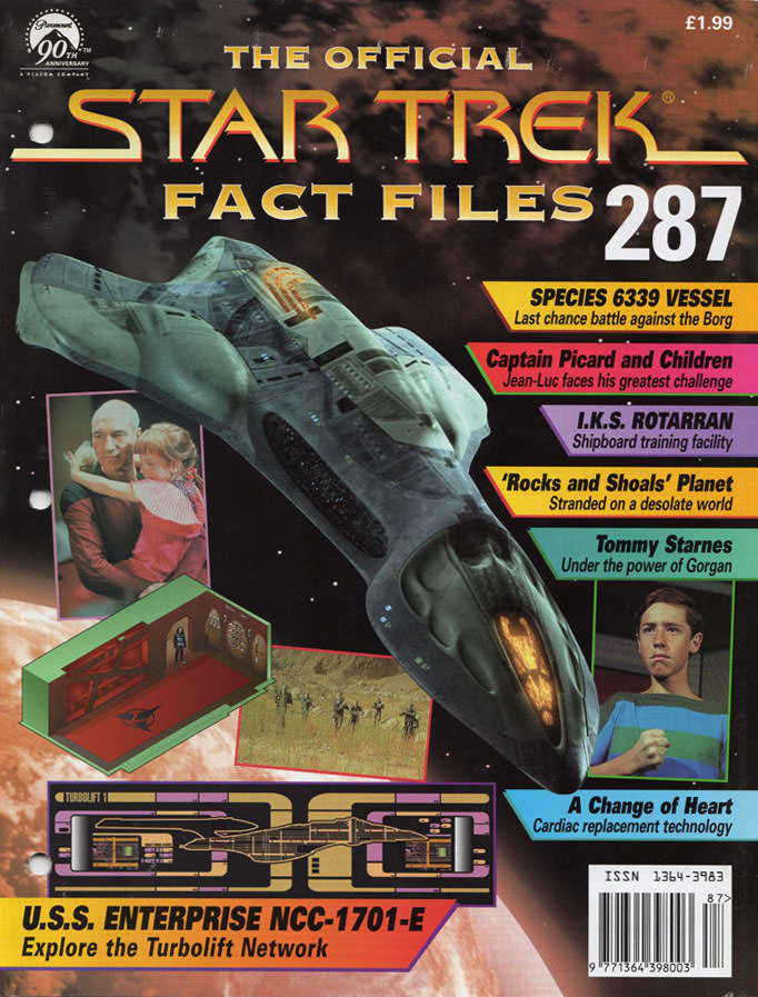STAR TREK FACT FILES magazine cover Issue 287   