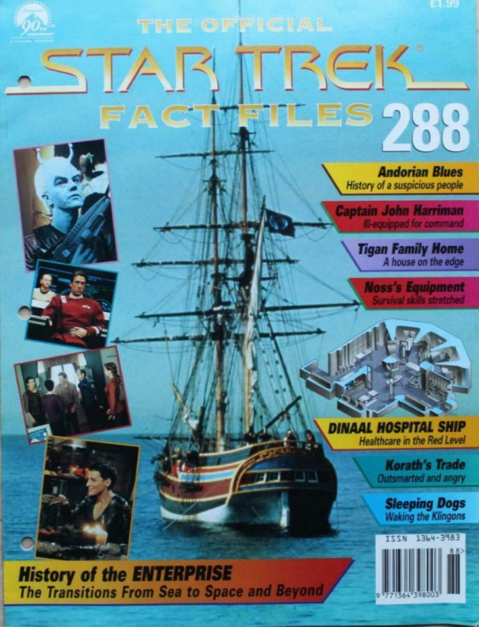 STAR TREK FACT FILES magazine cover Issue 288  