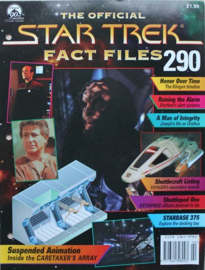 STAR TREK FACT FILES magazine cover Issue 290  