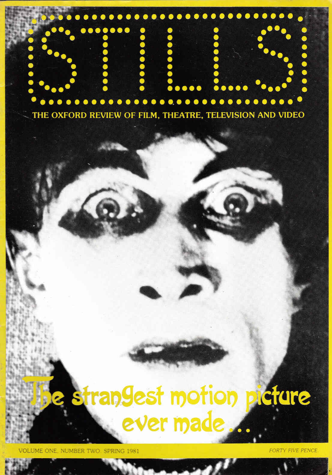 STILLS magazine cover Issue 2 Spring 1981
