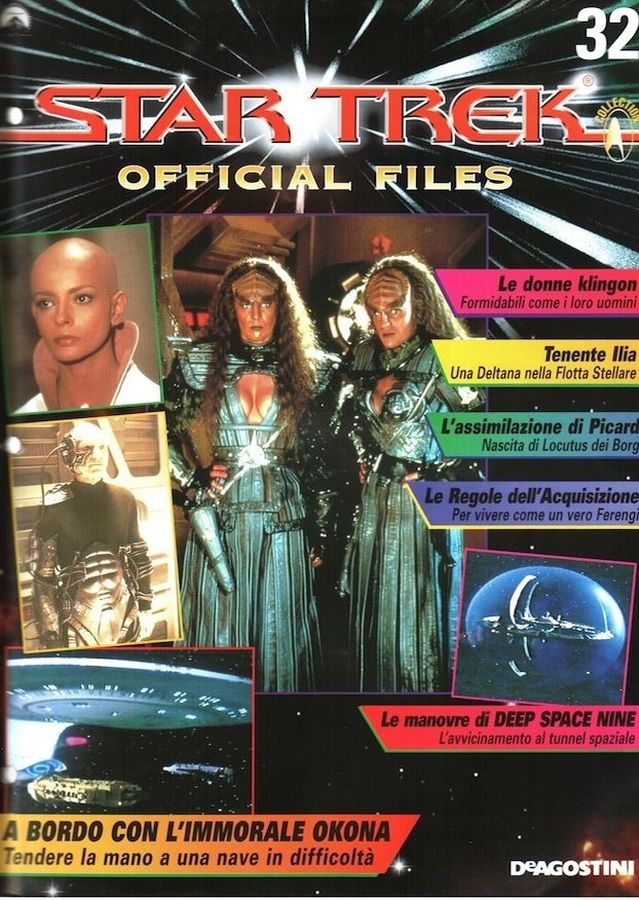 STAR TREK OFFICIAL FILES magazine side cover Issue 32   1999