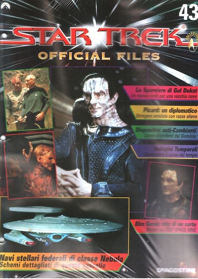 STAR TREK OFFICIAL FILES magazine side cover Issue 43   1999