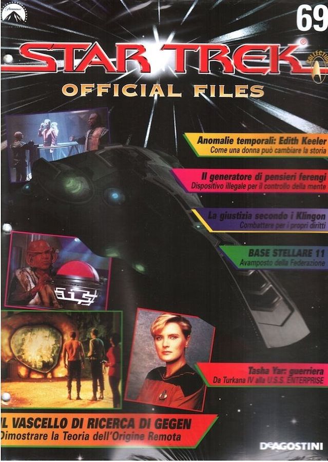 STAR TREK OFFICIAL FILES magazine side cover Issue 69   1999