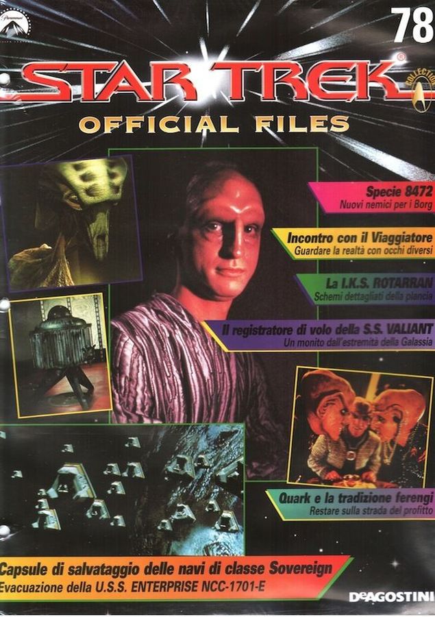 STAR TREK OFFICIAL FILES magazine side cover Issue 78   1999