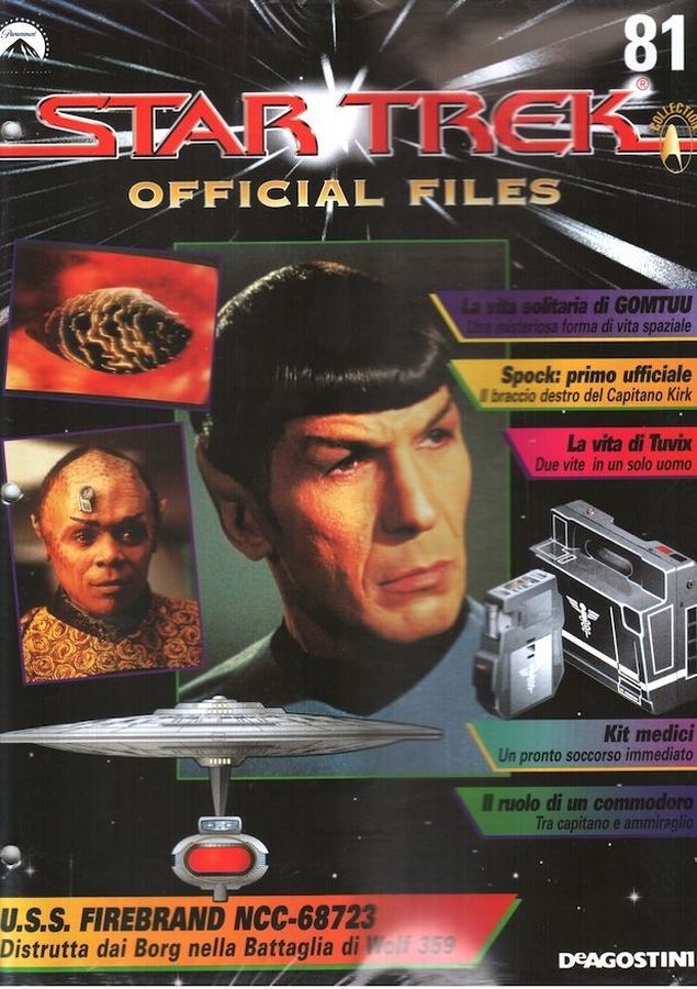 STAR TREK OFFICIAL FILES magazine side cover Issue 81   1999