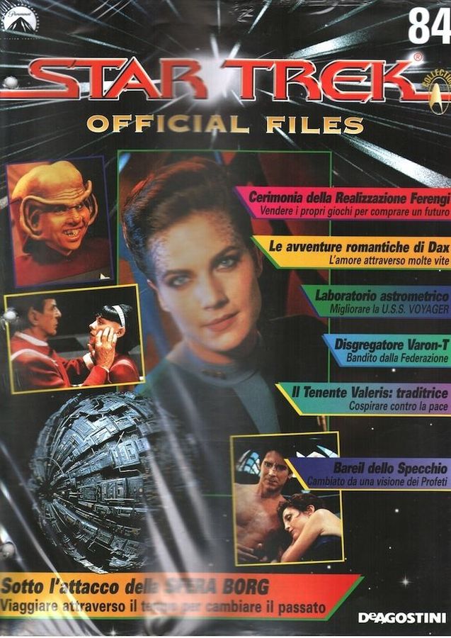 STAR TREK OFFICIAL FILES magazine side cover Issue 84   1999