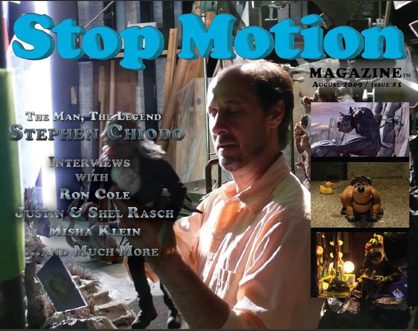 STOP MOTION magazine side cover Issue 1 August/September 2009