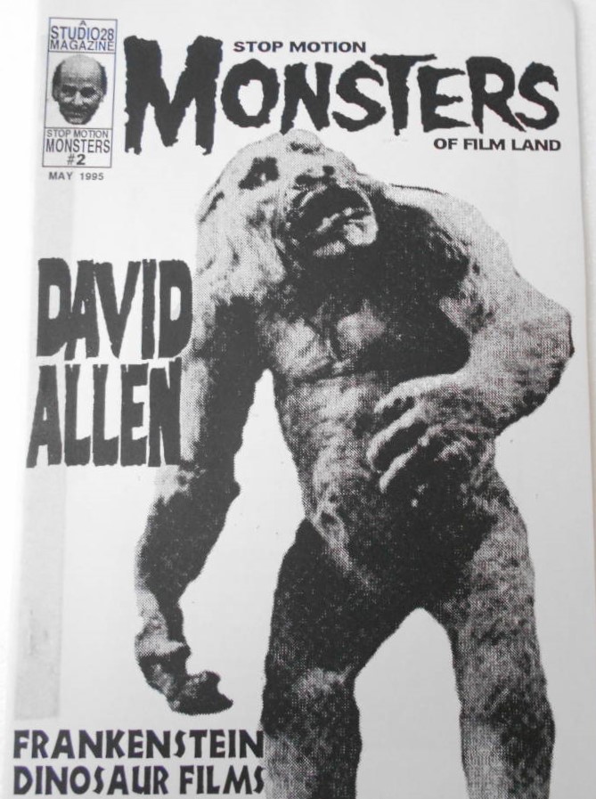 STOP MOTION MONSTERS OF FILMLAND magazine side cover Issue 2  May 1995