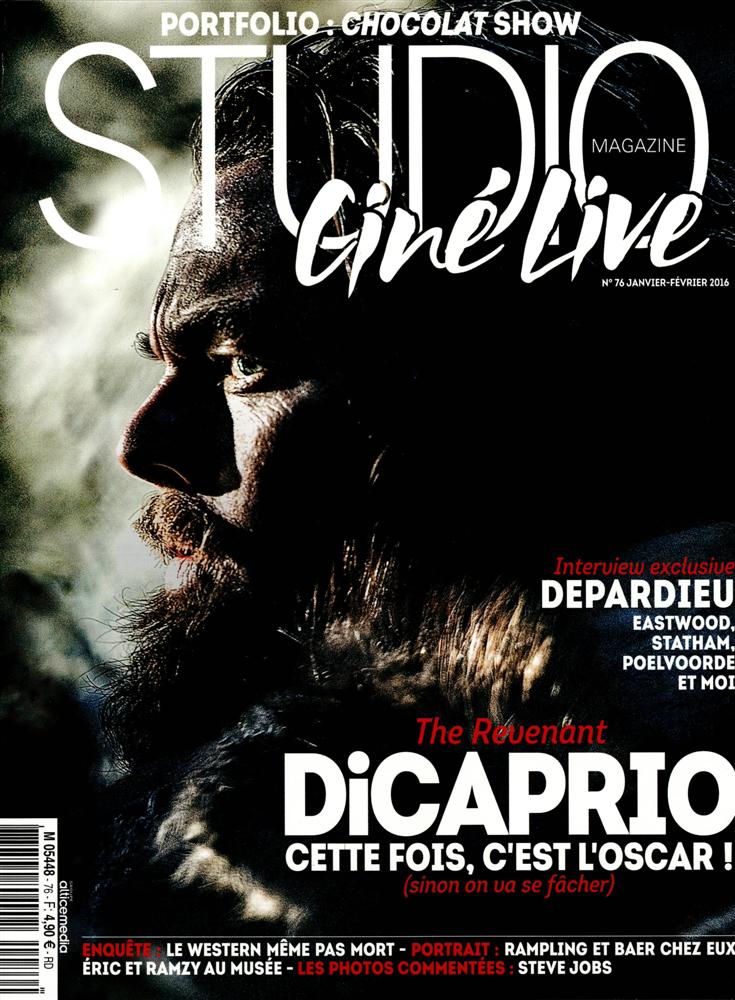 STUDIO CINE LIVE magazine side cover Issue 76 January/February 2016