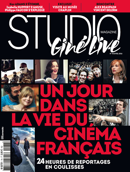 STUDIO CINE LIVE magazine cover Issue 78 April 2016