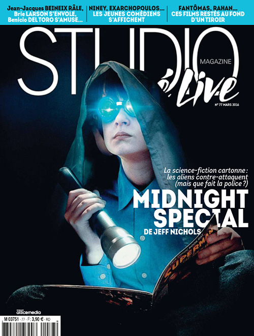 STUDIO CINE LIVE magazine side cover Issue 77 March 2016