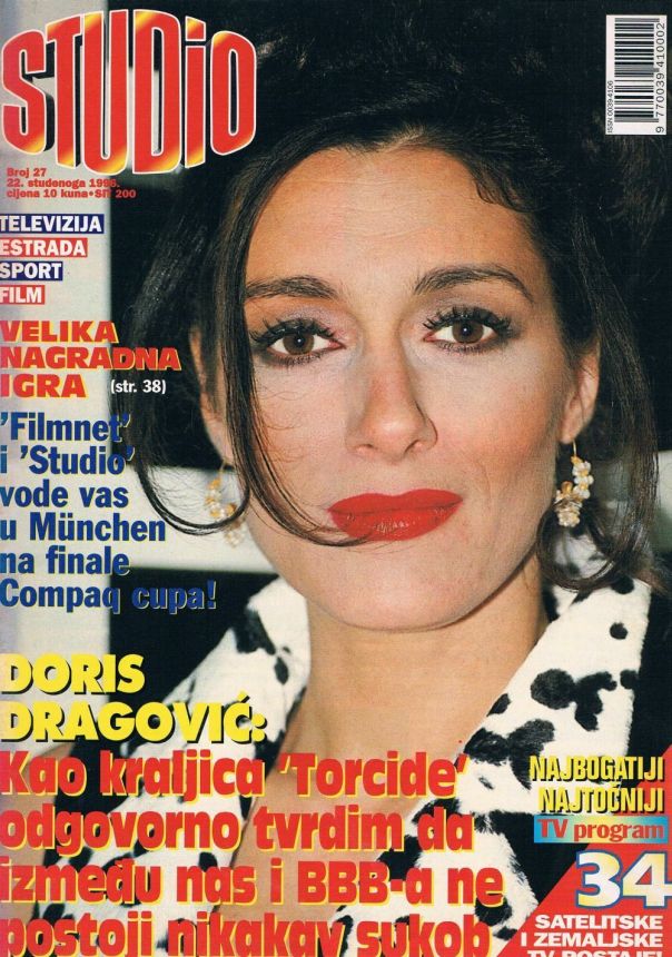 STUDIO (Croatia) magazine cover Issue 27 22 November 1996