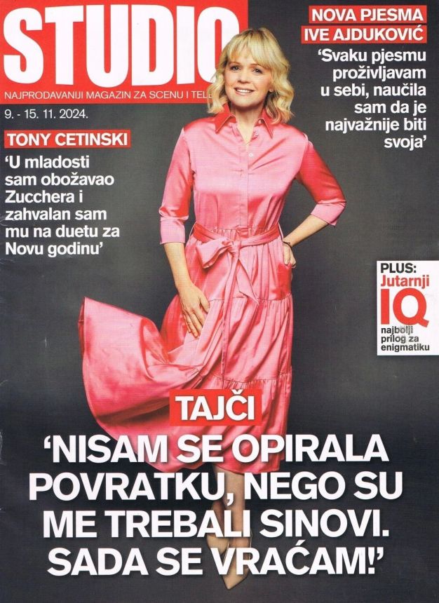 STUDIO (Croatia) magazine side cover Issue 1021 9 November 2024