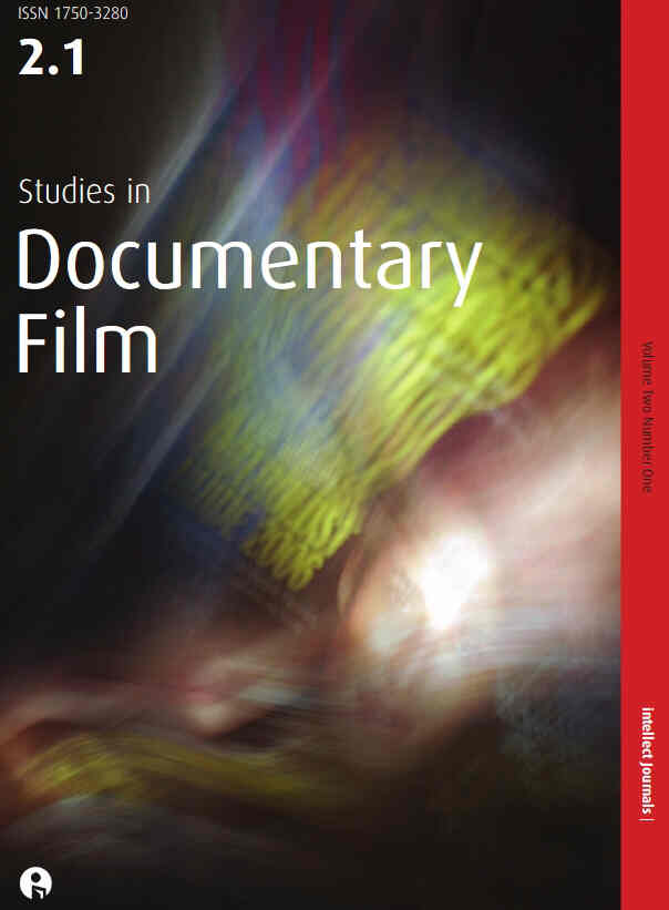 STUDIES IN DOCUMENTARY FILM magazine cover  Vol 2 #1  