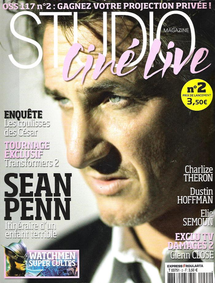 STUDIO CINE LIVE magazine cover Issue 2 March 2009