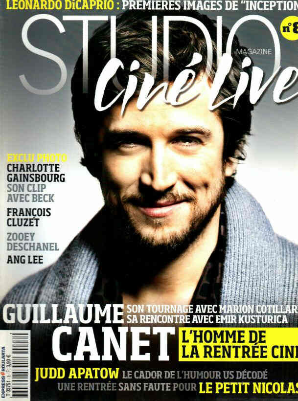 STUDIO CINE LIVE magazine side cover Issue 8 October 2009