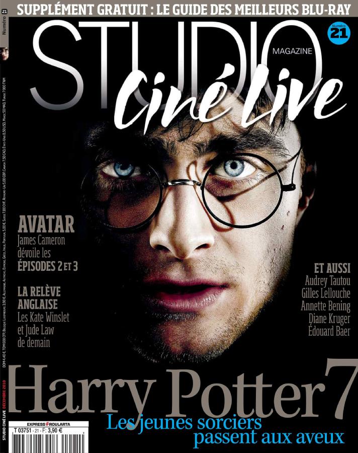 STUDIO CINE LIVE magazine cover Issue 21 November 2010