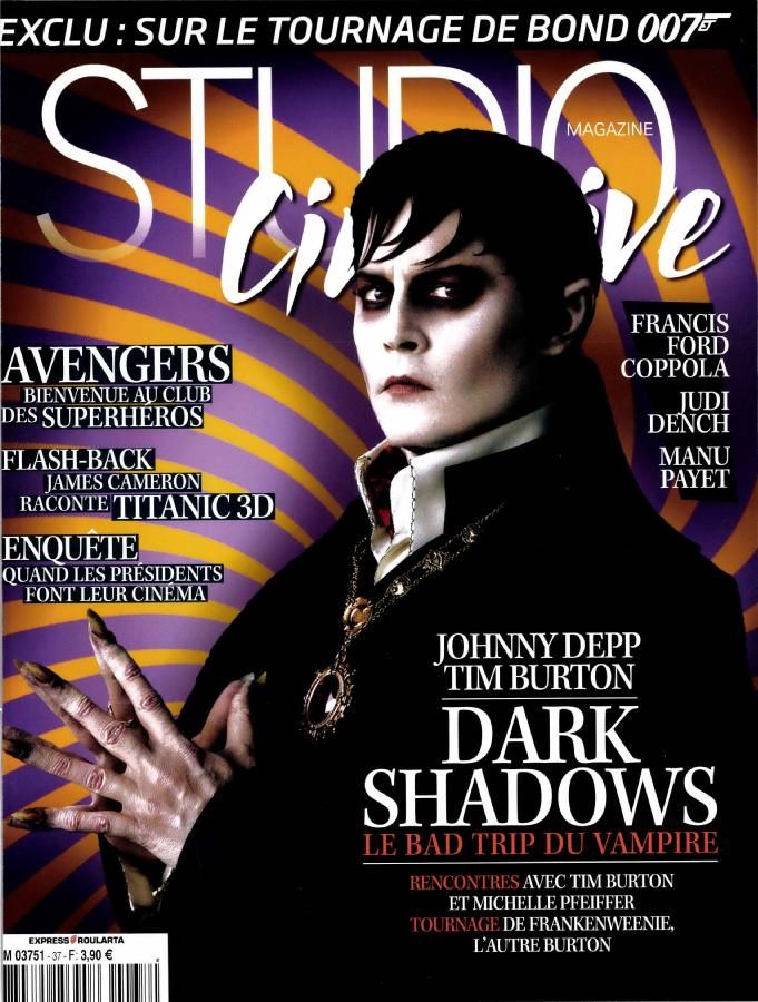STUDIO CINE LIVE magazine side cover Issue 37 May 2012