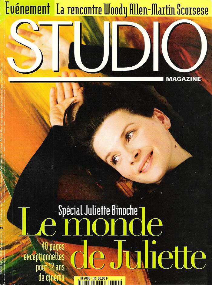 STUDIO magazine cover Issue 130 January 1998