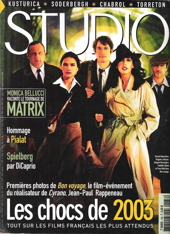 STUDIO magazine cover Issue 186 February 2003